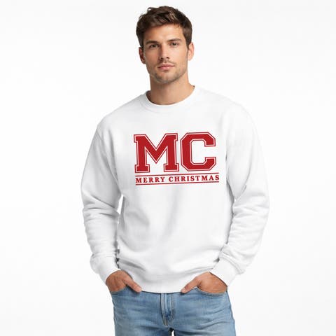 Merry Christmas Initials Sweatshirt