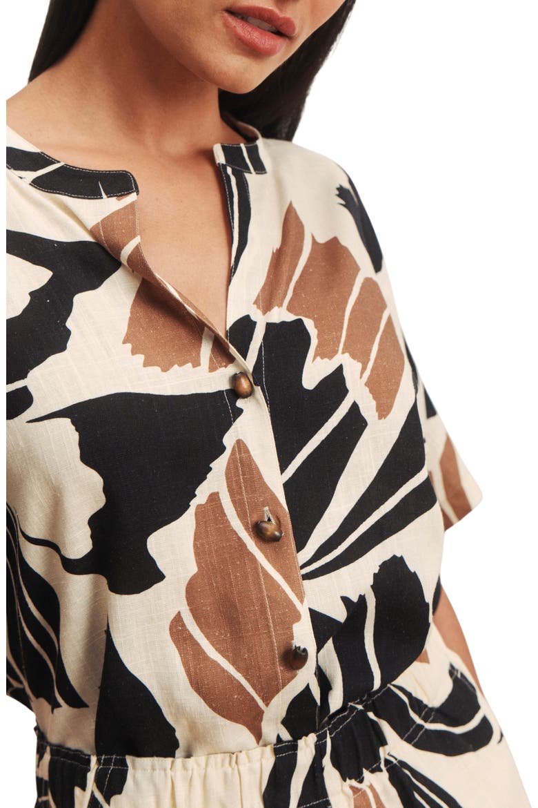 Good Time Tie Front Shirt, Alternate, color, LOTUS IVORY