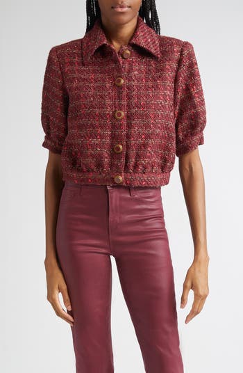 Tweed Puff Sleeve Jacket | Kate Spade New York | Kate Spade