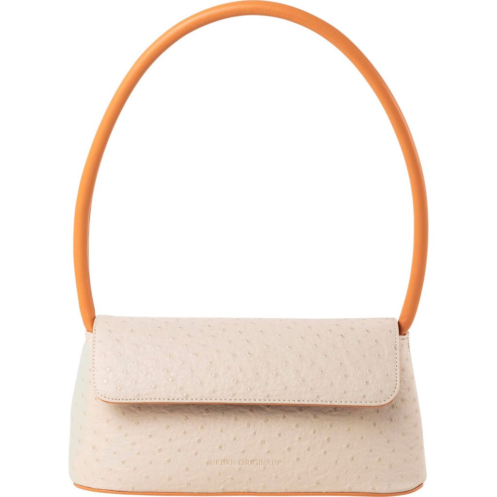 Urban Originals Clover Vegan Leather Shoulder Bag In Cream