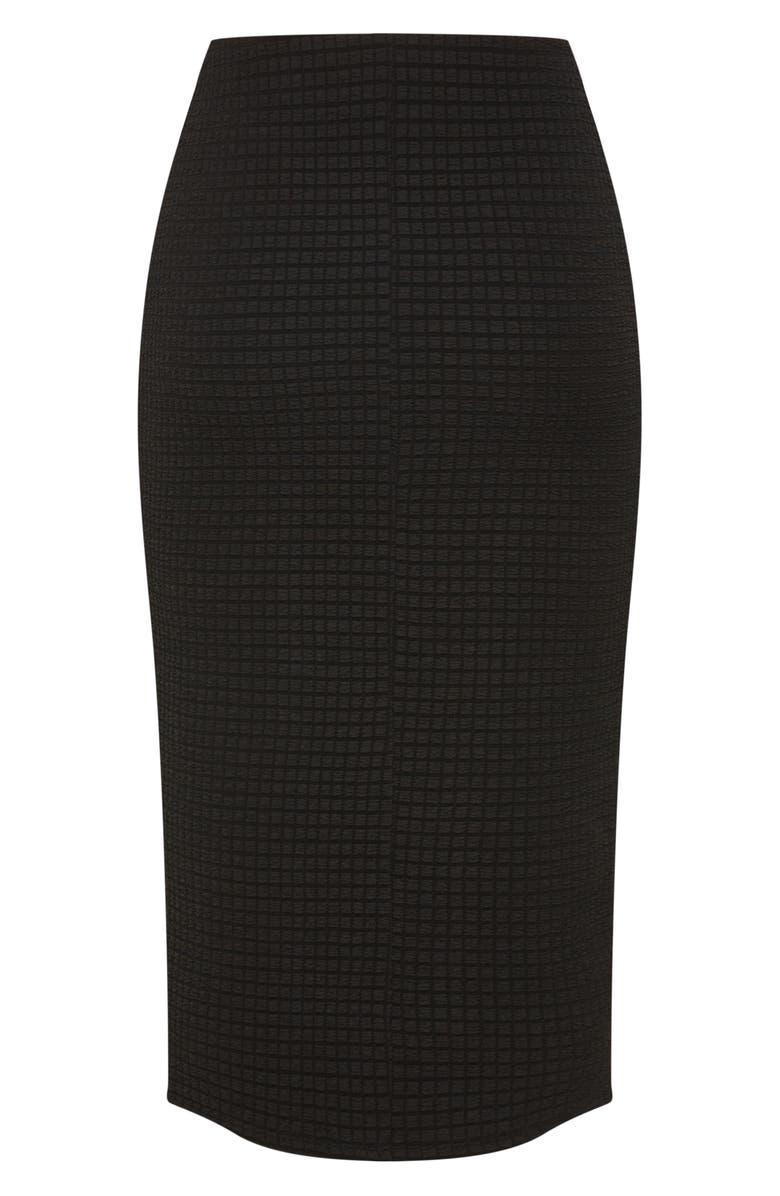 City Chic Elia Knit Pencil Skirt, Alternate, color, Black