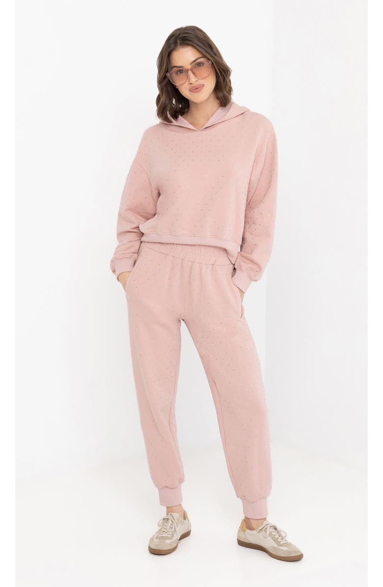 Generation Love Renae Crystal Hoodie, Alternate, color, Dusty Pink