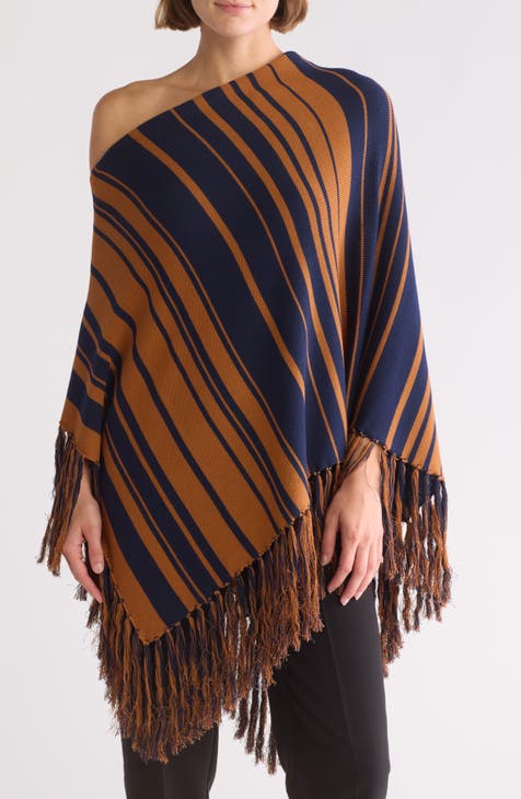 Mirador Stripe Poncho