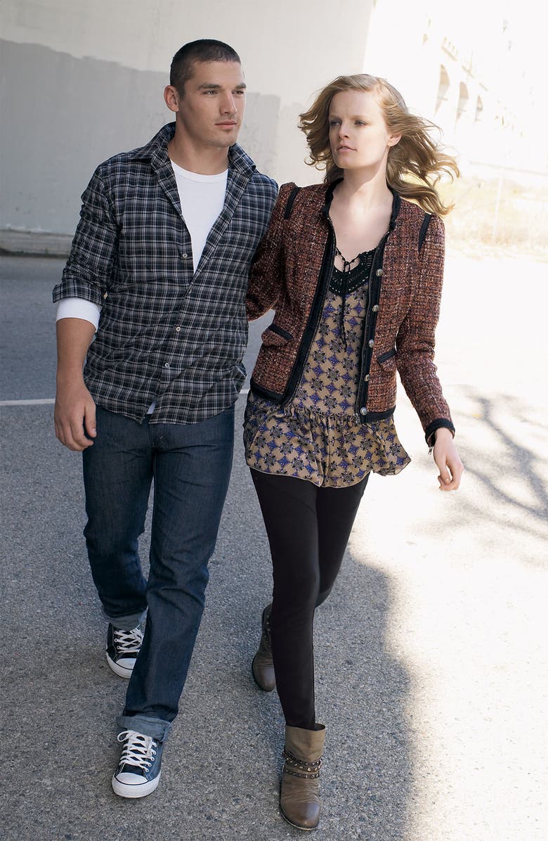 Free People Tweed Jacket, Alternate, color, 