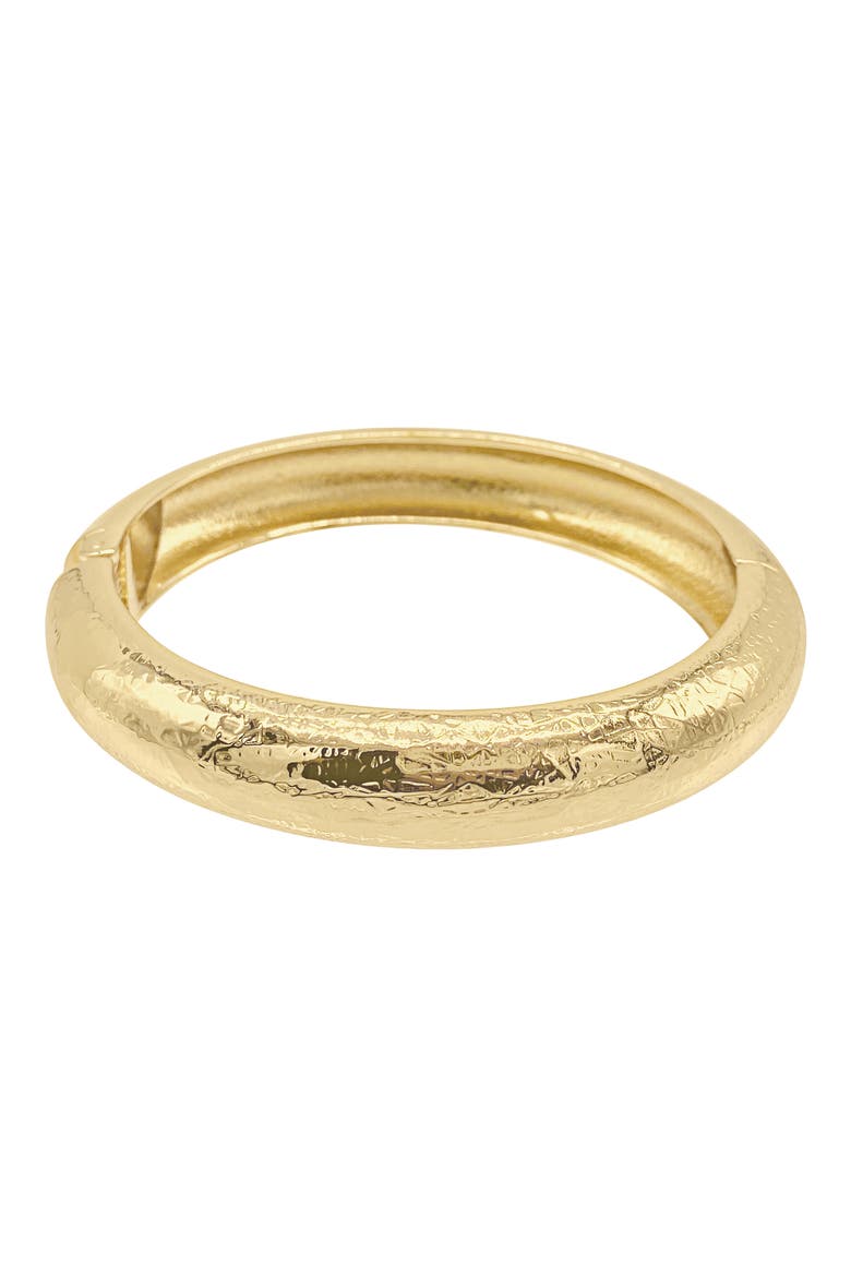 Textured Bangle Bracelet, Main, color, GOLD