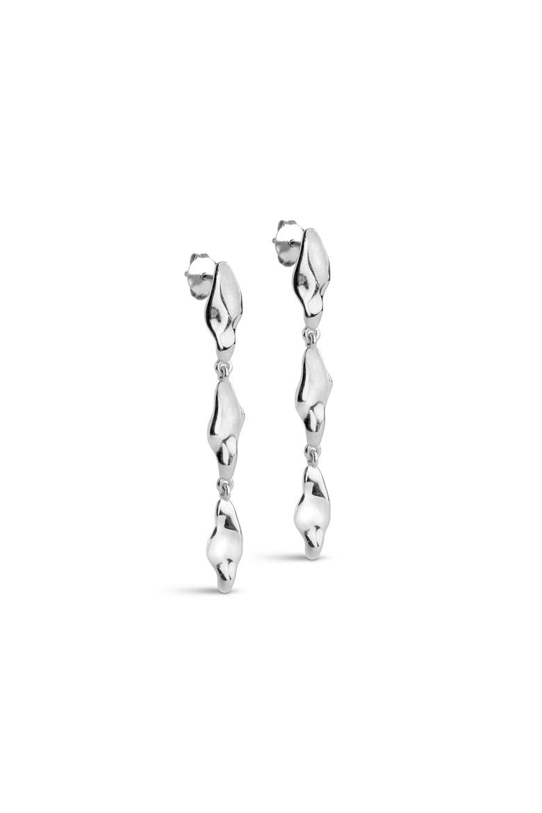 India Medium Earrings, Main, color, Silver