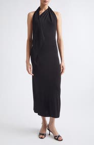 Altuzarra Mitchell Scarf Halter Knit Maxi Dress