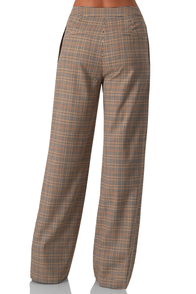 Straight Pleated Patterned Trousers, Alternate, color, Multicolor