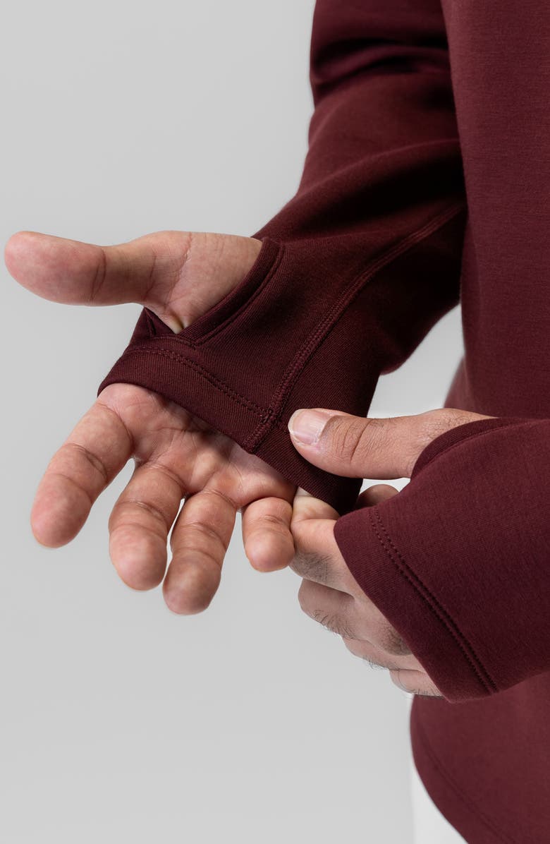 ASRV Dri-Core Zip Hoodie, Alternate, color, Crimson