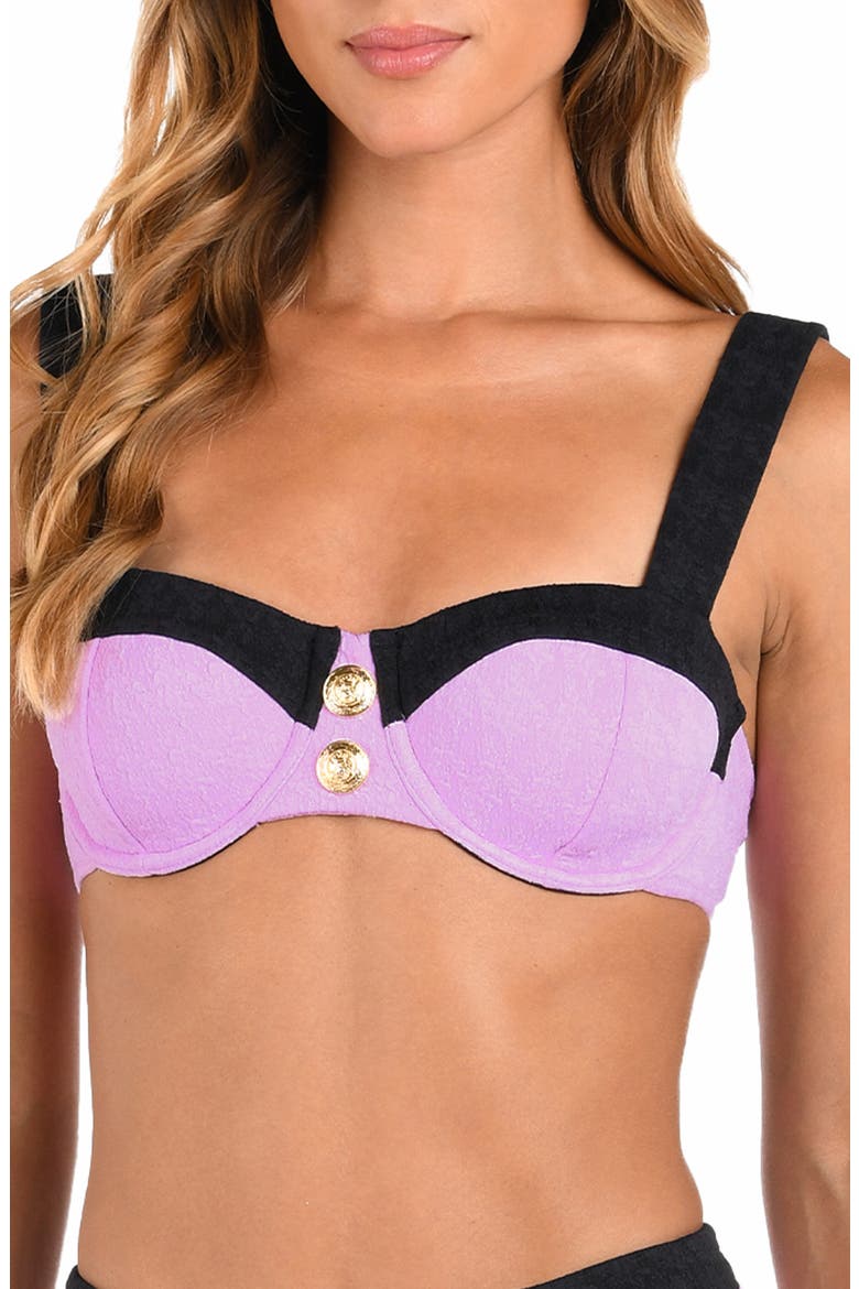 Alexandria Colorblock Bikini Top, Main, color, LIGHT VIOLET