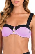 L'AGENCE Alexandria Colorblock Bikini Top