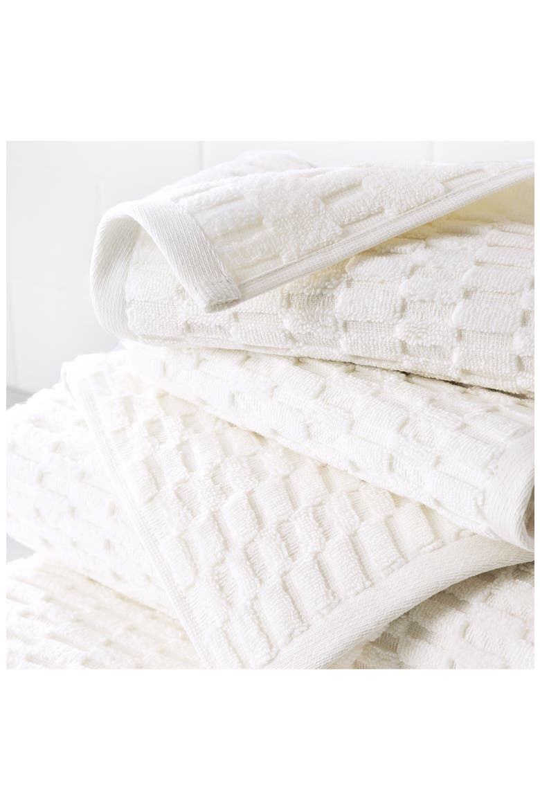 Metro Tile 4-Piece Bath & Hand Towel Set, Alternate, color, WHITE