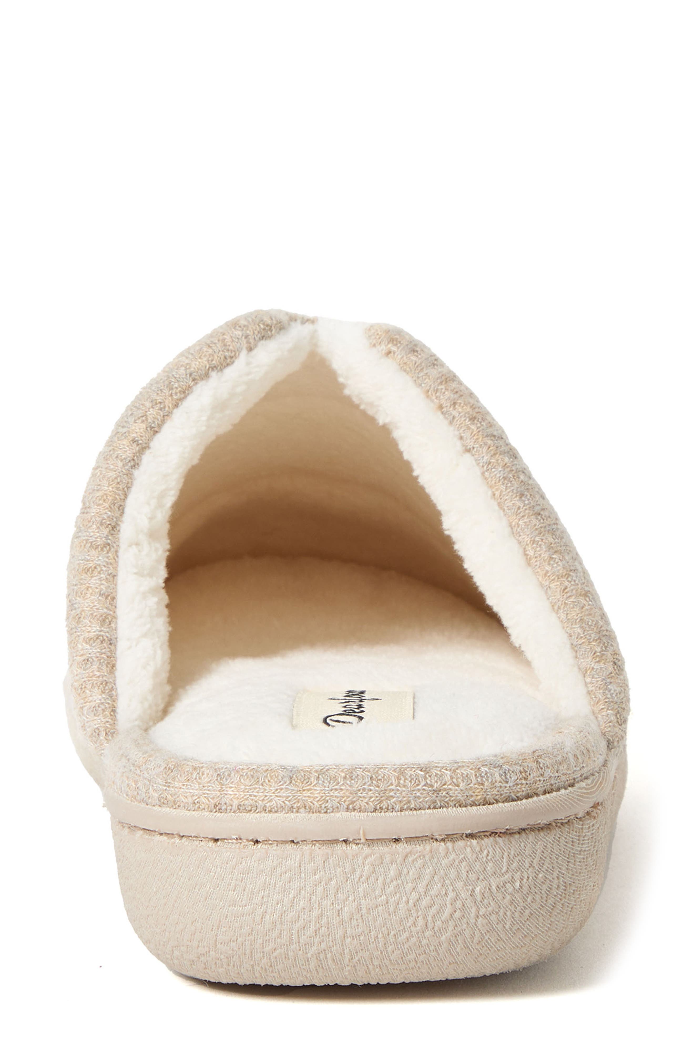 Daisy Waffle Scuff Slipper, Alternate, color, OATMEAL