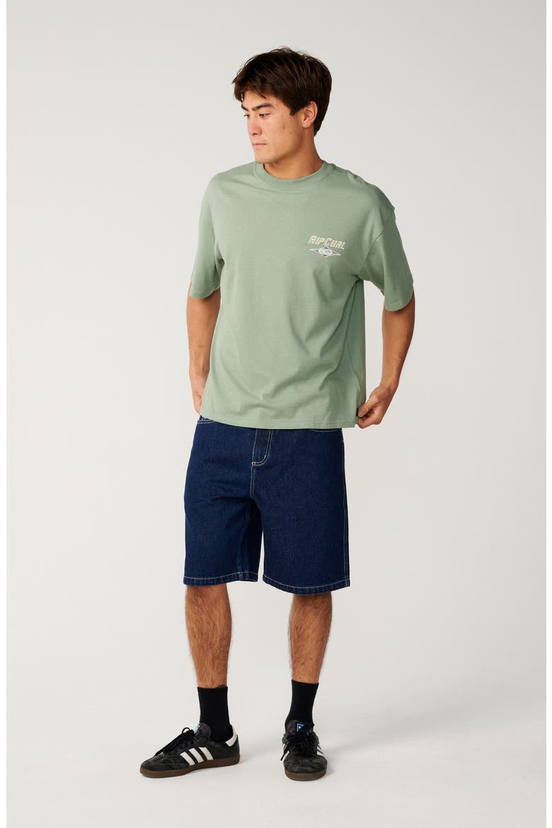 Super Computer Denim Carpenter Shorts, Alternate, color, RINSED INDIGO