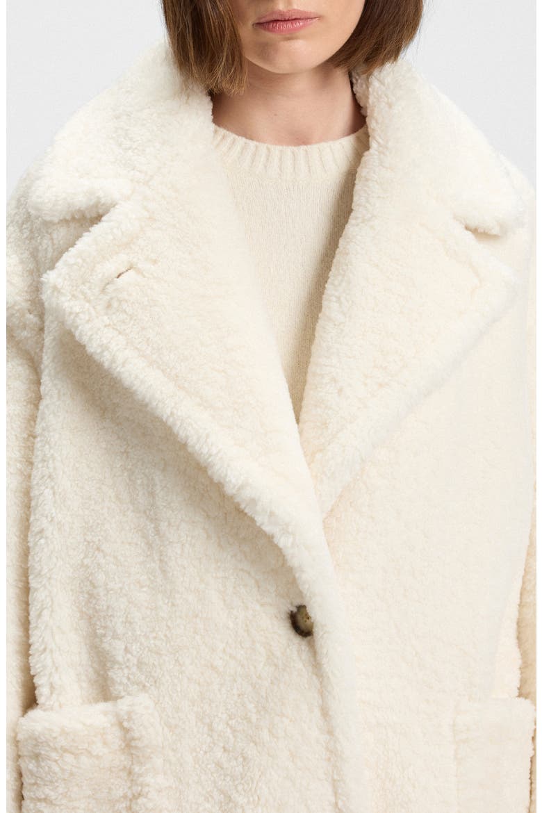 Catedy Faux Shearling Coat, Alternate, color, OPEN WHITE