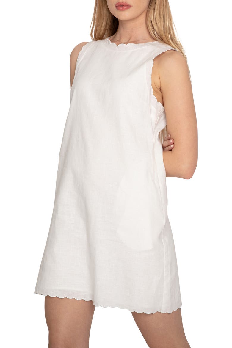 Take A Chance Shift Dress, Alternate, color, WHITE