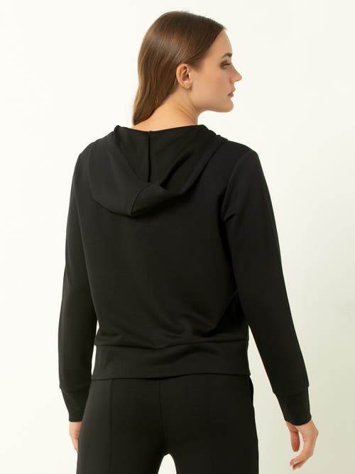 Single Stitch Ultra Soft Full Zip Hoodie In Black