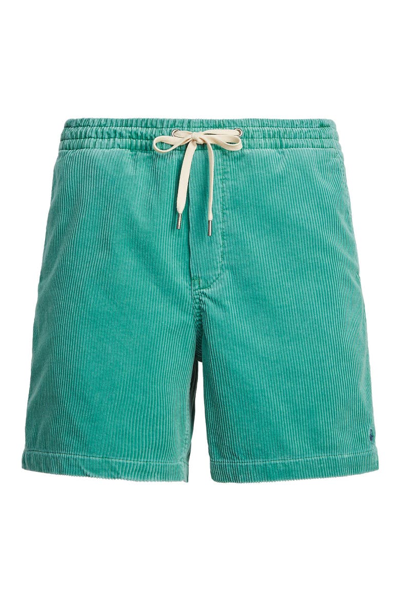 Corduroy Drawstring Shorts, Alternate, color, SEAFOAM GREEN