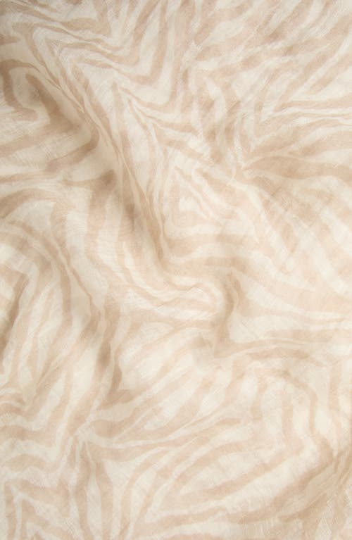 Shop Brunello Cucinelli Printed Scarf In Beige