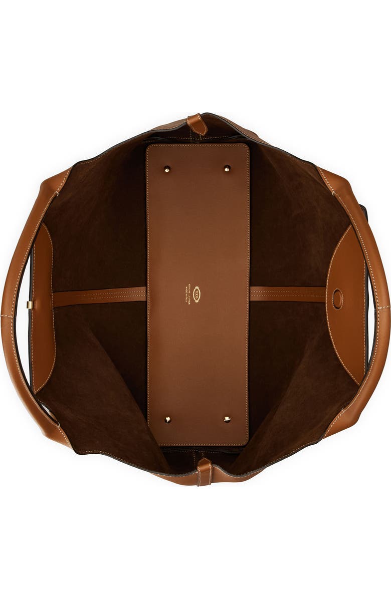 Tod
s Medium Leather Shopping Bag, Alternate, color, Kenia/ Cacao