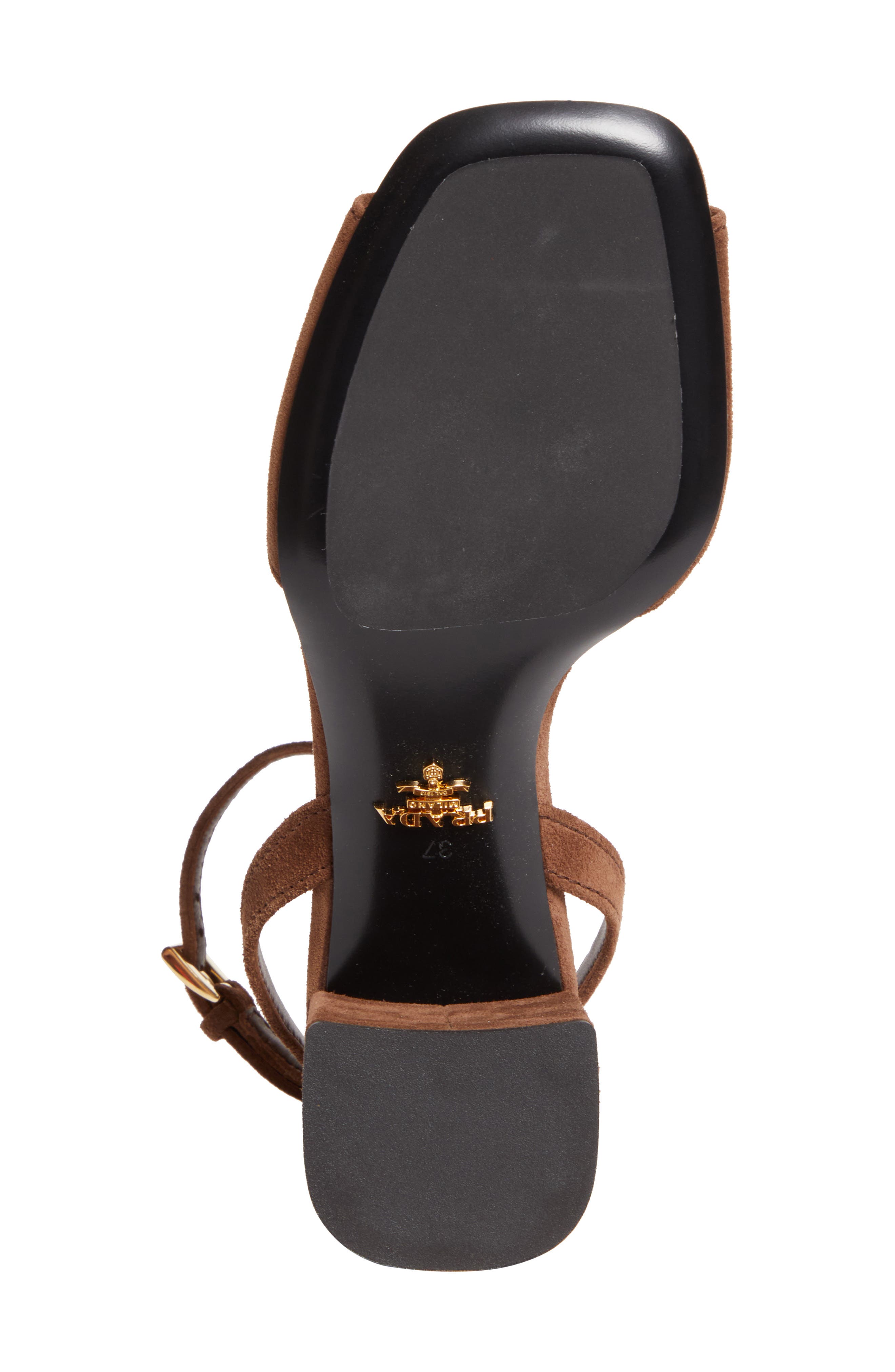 Block Heel Ankle Strap Sandal, Alternate, color, BROWN