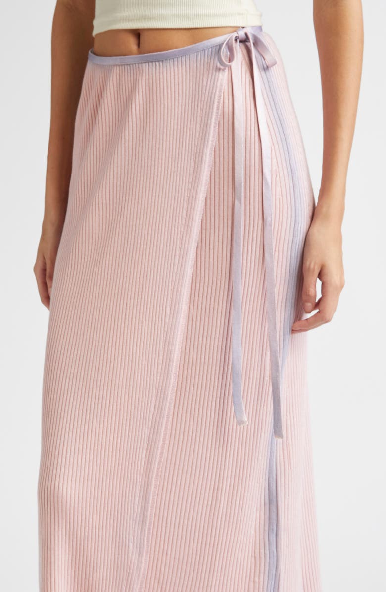 DIESEL<sup>®</sup> Ombré Rib Knit Wrap Skirt, Alternate, color, Pink