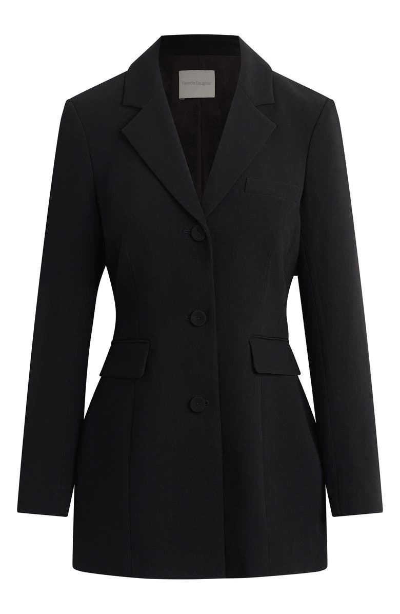 Favorite Daughter The Elizabeth Longline Blazer, Alternate, color, Black