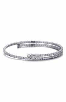 Adornia Crystal Coil Wrap Bracelet