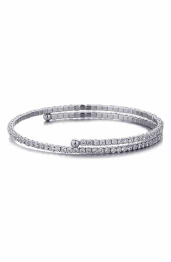 Adornia Crystal Coil Wrap Bracelet
