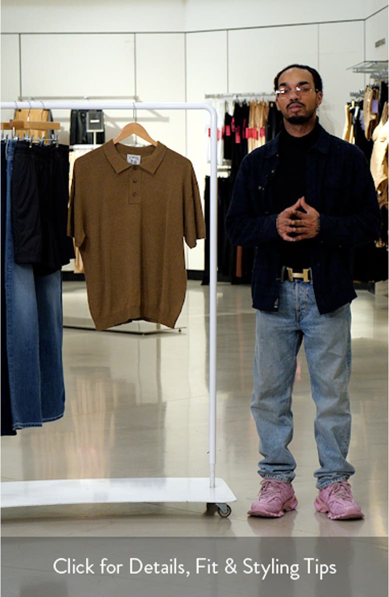 Gentlemen's Short Sleeve Polo Sweater, sales video thumbnail