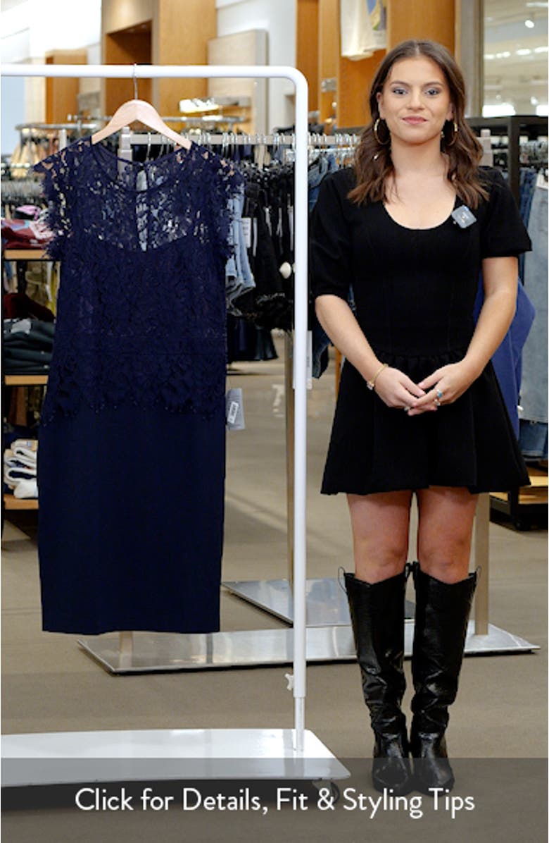 Lace Peplum Dress, sales video thumbnail