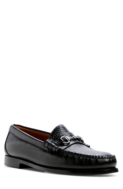 Lincoln Weejuns Croc Embossed Bit Loafer