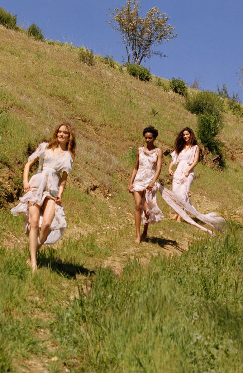 Topshop Bride Cascade Gown, Alternate, color,