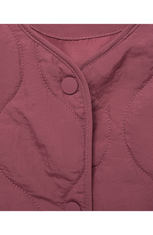 Mango Teen Onion Quilted Puffer Jacket In Pink