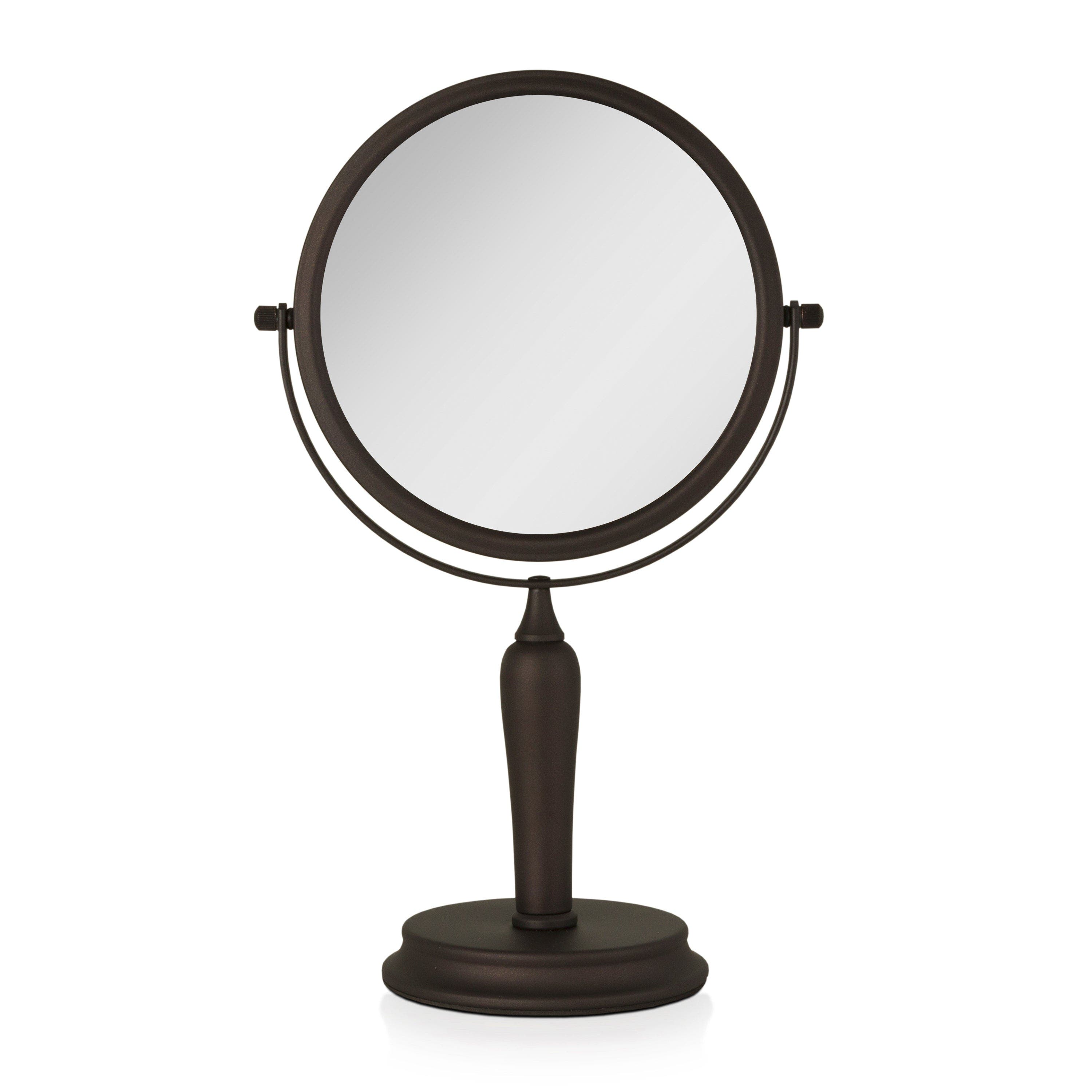 Zadro Anaheim Makeup Mirror with 5X/1X Magnification in Oil-Rubbed Bronze 