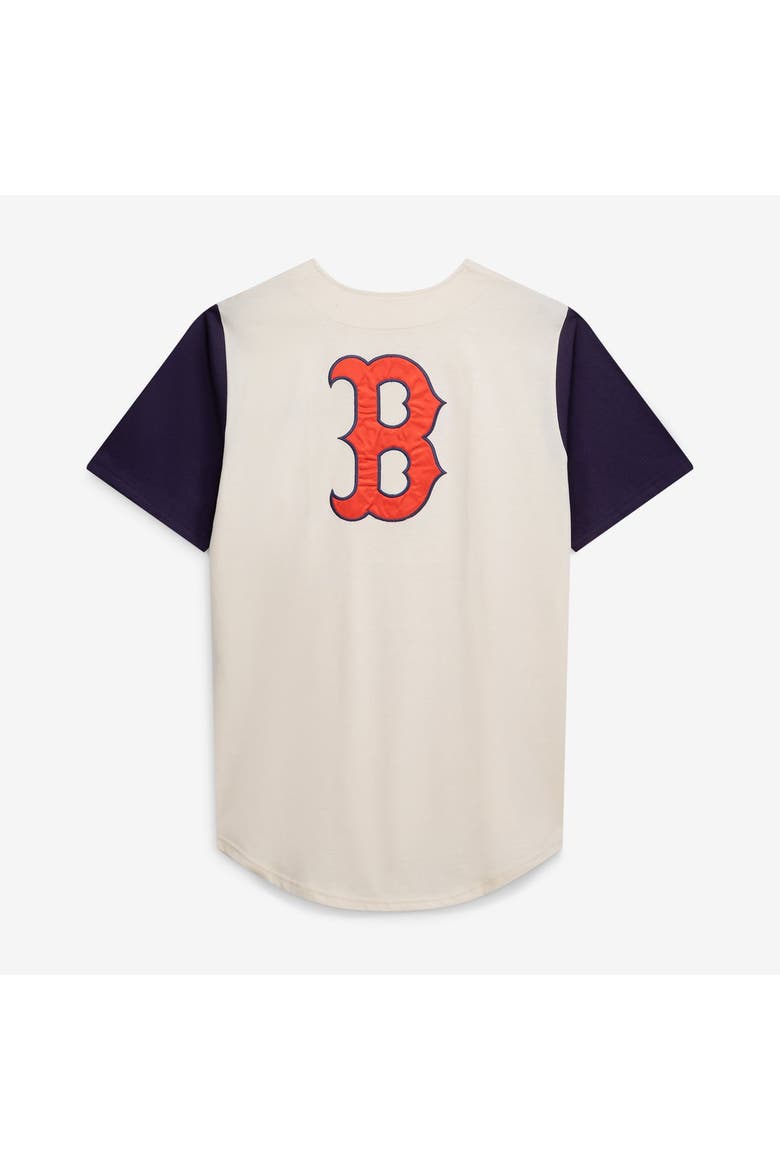 Men's Profile  Cream Boston Red Sox Big & Tall Full-Button Jersey, Alternate, color, Cream