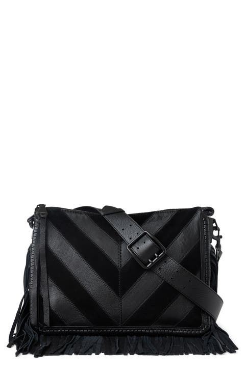 Famous Fringe Large Leather Crossbody