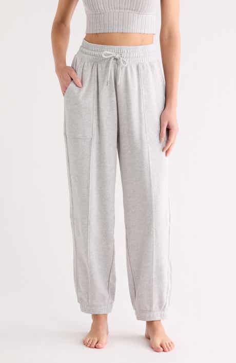 YOGALICIOUS High Rise Washed Terry Joggers