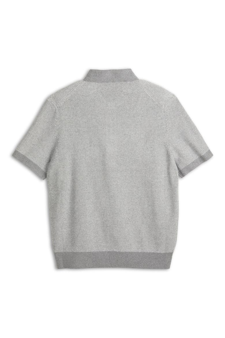 Recycled Cotton Blend Polo Sweater, Alternate, color, GULL