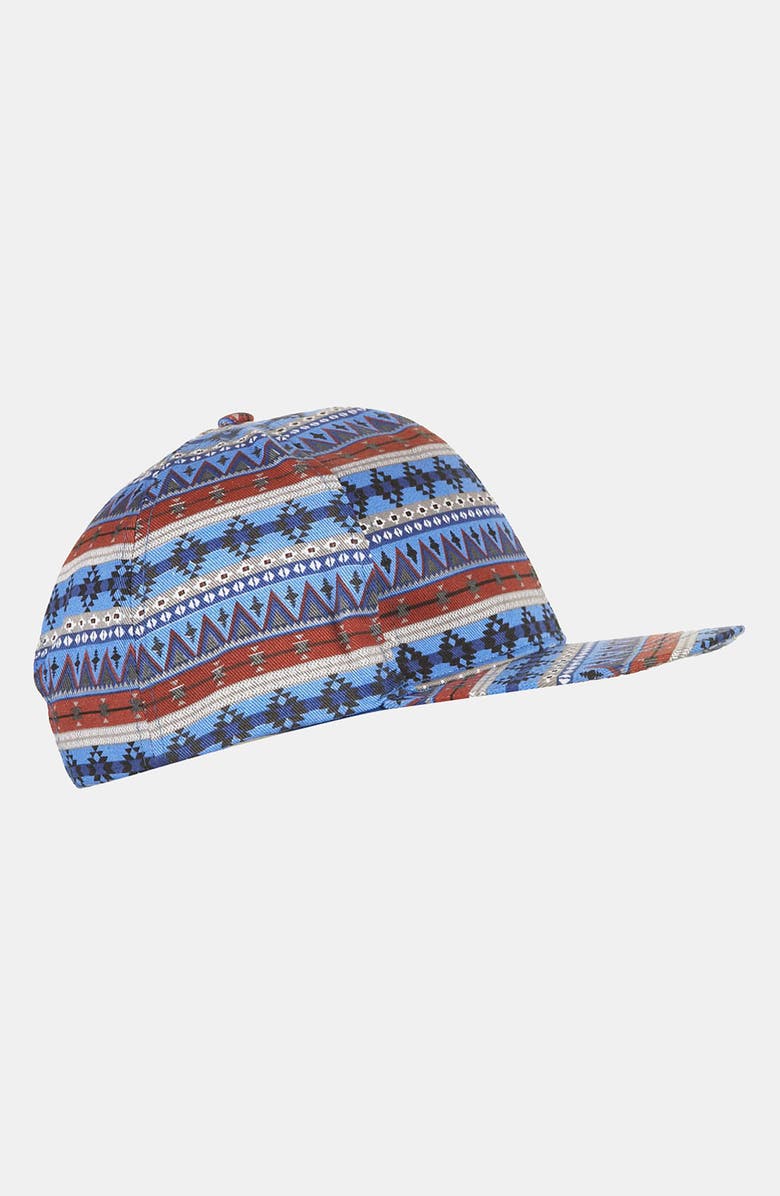 Topman Printed Snapback Hat, Alternate, color,