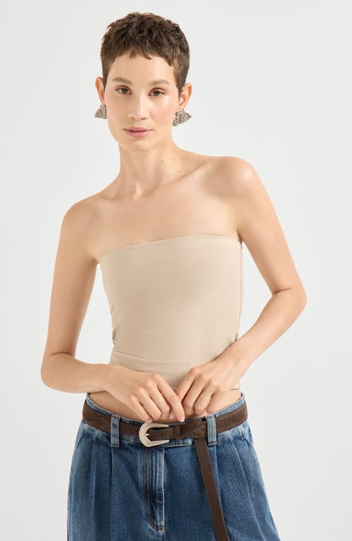 Brunello Cucinelli Bandeau Top In Neutral