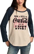 Lucky Brand Coca-Cola® Colorblock Long Sleeve Cotton Graphic T-Shirt