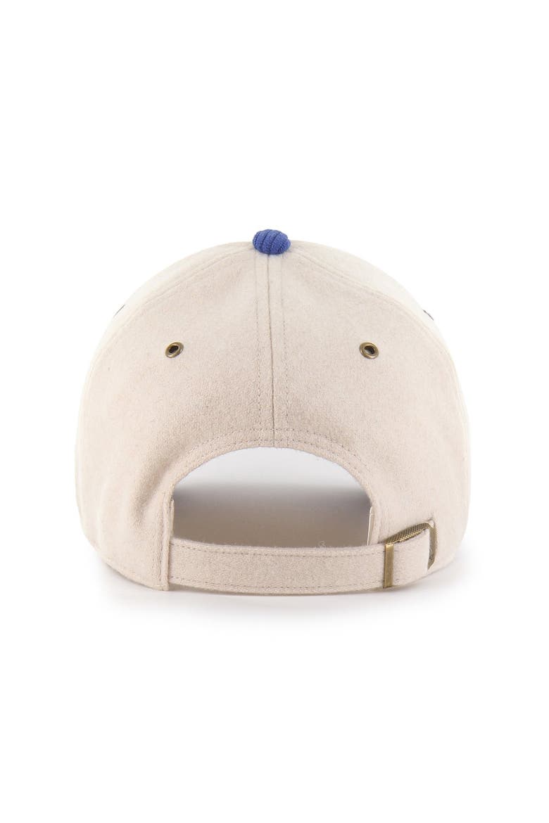 Women's '47 Natural/Royal Buffalo Bills Rope Script Clean Up Adjustable Hat, Alternate, color, Natural