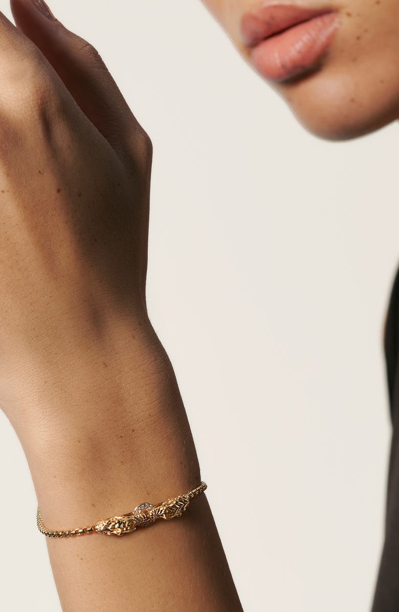 John Hardy Legends Naga Diamond Pavé Bracelet, Alternate, color, 