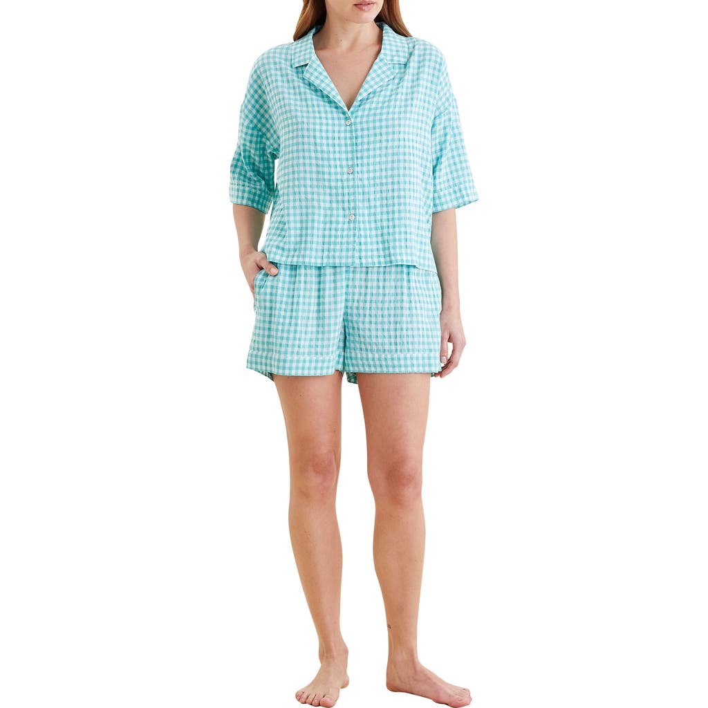 PAPINELLE PAPINELLE GINGHAM SEERSUCKER PAJAMAS