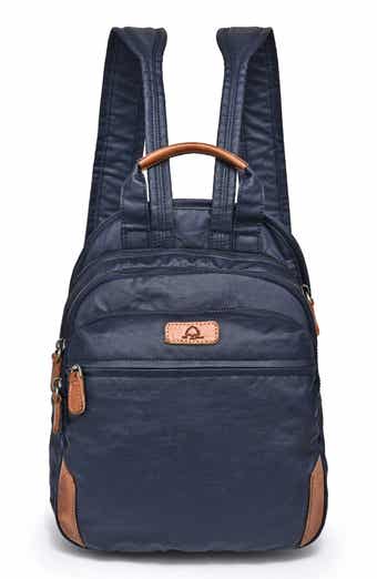 Turtle Cove Canvas Leather Backpack