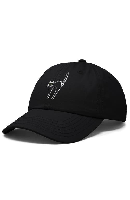 DALIX DALIX BLACK CAT EMBROIDERED CASUAL HAT 