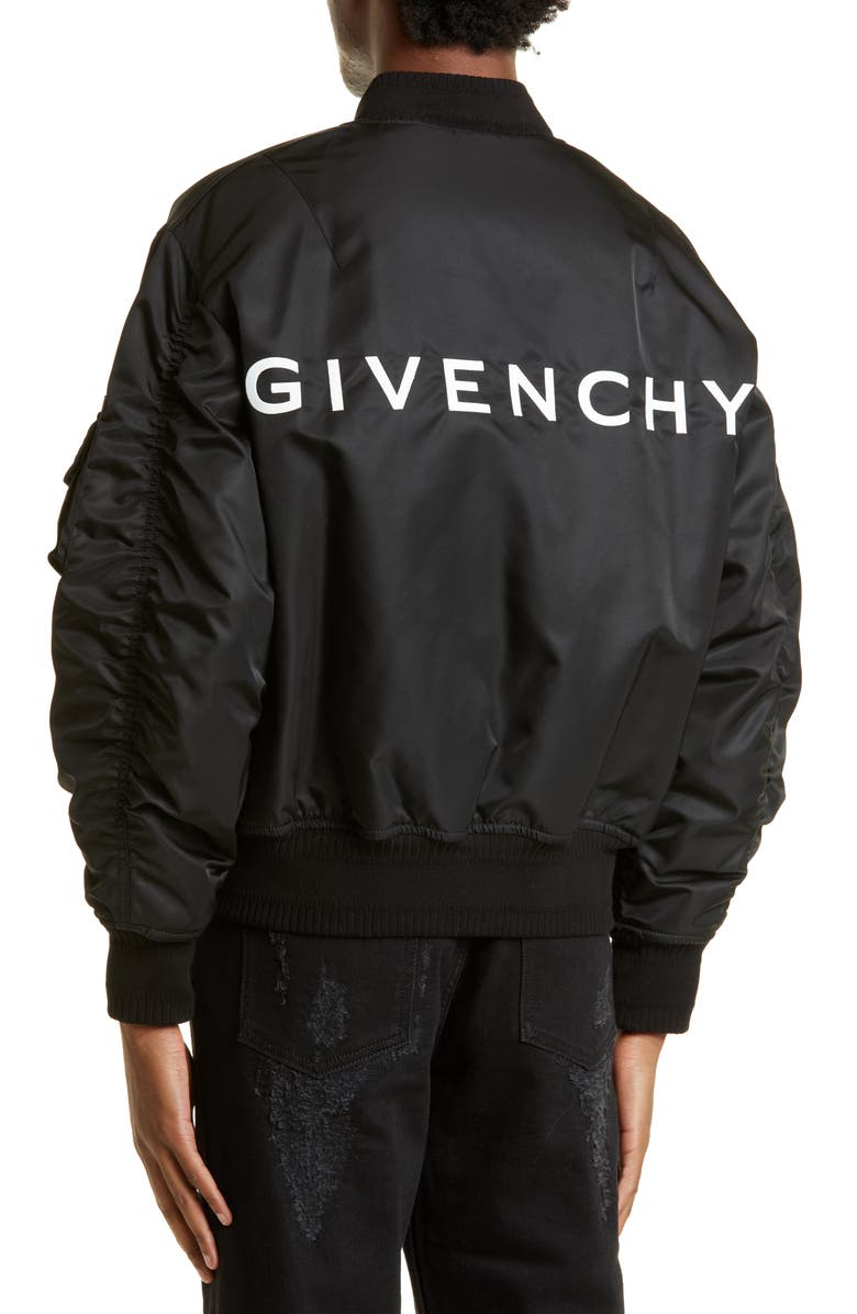 Givenchy Wool Felt Bomber Jacket, Alternate, color,