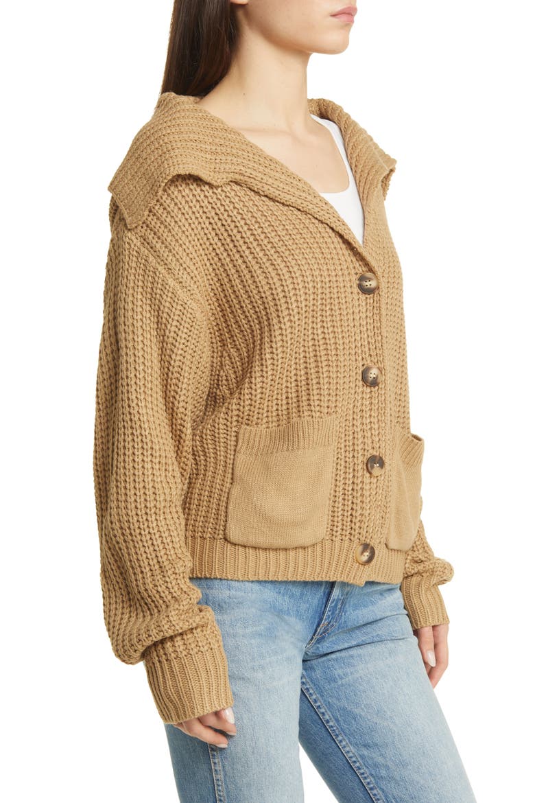 Amelia Oversize Cardigan, Alternate, color, CAMEL