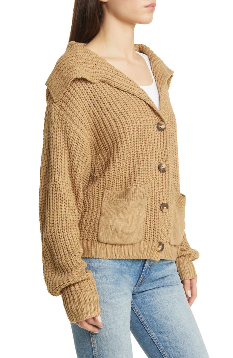 Petal & Pup Amelia Oversize Cardigan, Alternate, color, Camel